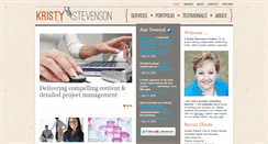 Desktop Screenshot of kristystevenson.com